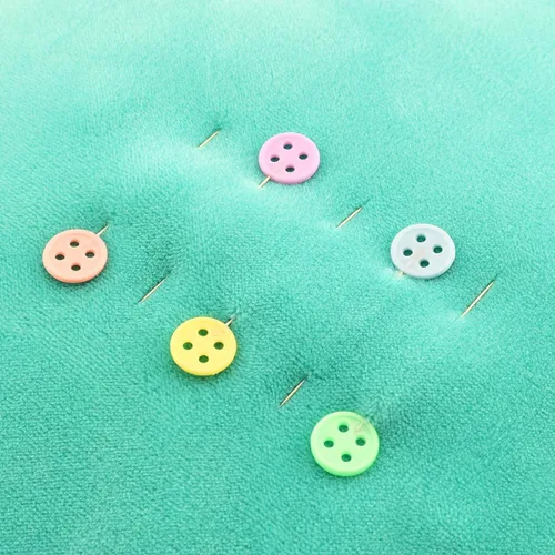 Miniatura 5 de 200 piezas de botón de cabeza plana para coser, alfileres rectos de patchwork, accesorios de costura, manualidades