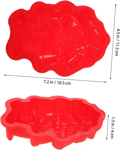 Miniatura 2 de Molde de silicona para hornear, molde de chocolate de Navidad, moldes de silicona para hornear, molde de pastel de Papá Noel, molde de jabón