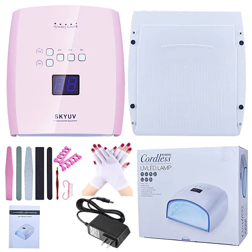 Miniatura 7 de Lámpara de uñas LED UV de secado más rápido, recargable de secado de esmalte de uñas, secador de uñas LED, sensor automático, luz profesional