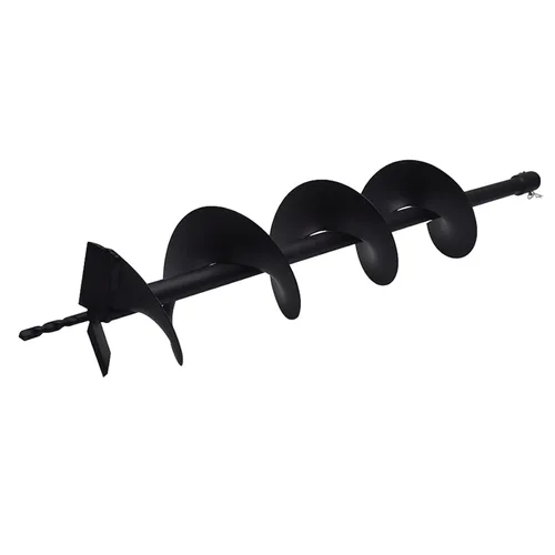 Miniatura 3 de Broca de taladro de 6 pulgadas con eje de 3/4 pulgadas, broca de jardín para plantación, broca de taladro de jardín, broca de poste con agujero