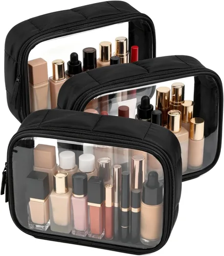 Miniatura 12 de Moyad Bolsa de aseo transparente aprobada por la TSA, de cuarto de galón, tamaño 3-1-1, bolsa de líquidos para viajes, organizador transparente