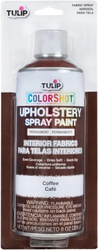 Miniatura 8 de TULIP ColorShot - Pintura en aerosol de tela para tapicería, pintura de tela permanente para muebles, 8 onzas, negro