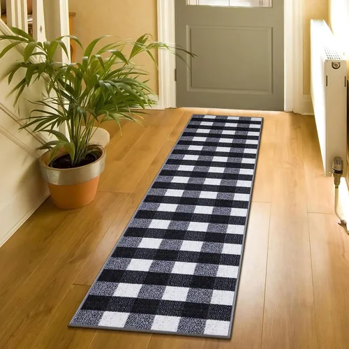 Miniatura 49 de Ottomanson Alfombras de 5 x 6 pies 6 pulgadas para sala de estar, alfombra de área para dormitorio, antideslizante, duradera y grande para zonas