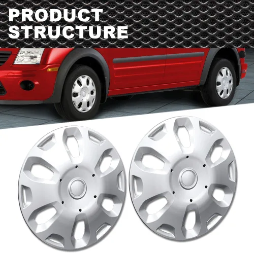 Miniatura 8 de CNNELL 2 tapacubos de 15 pulgadas para llantas completas compatibles con Ford Transit Connect Van 2010-2013 9T1Z1130A, 9T161130AA