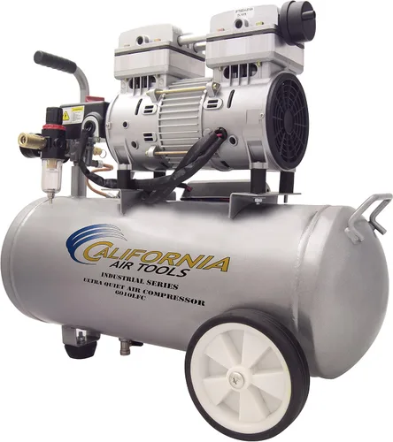 Miniatura 6 de California Air Tools 6010LFC - Compresor de aire industrial de 1.0 HP, Ultra silencioso y sin aceite, 6.0 galones