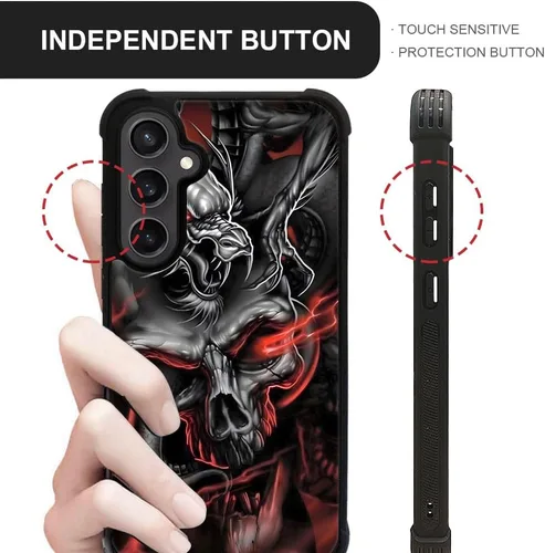 Miniatura 427 de CARLOCA Funda compatible con Samsung Galaxy S22 Ultra, diseño gráfico de Star Howling Wolfs Samsung Galaxy S22 Ultra, diseño gráfico, a prueba