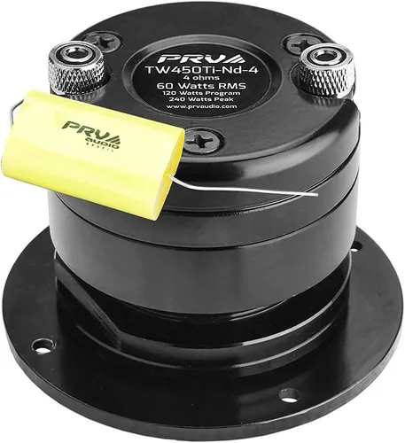 Miniatura 5 de PRV AUDIO Tweeter Bullet TW450TI-ND-4 120 vatios de potencia de programa, 4 ohmios, 60 vatios RMS, 1 en súper tweeter para audio profesional, audio