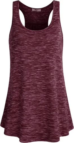Miniatura 74 de Cestyle - Camiseta sin mangas para mujer, cuello redondo, corte holgado, para entrenamiento