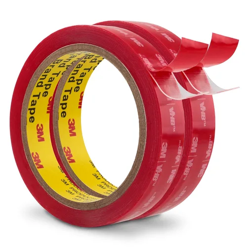 Miniatura 20 de 3M - Cinta de montaje de doble cara VHB de 1 x 15.4 pies y 0.025 pulgadas de grosor, color blanco, 4930, cinta adhesiva de espuma impermeable