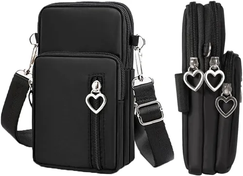 Miniatura 2 de Cartera para teléfono celular, bolsa cruzada para Samsung Galaxy S24 S23 Ultra S21 S22 S20 Plus Fe Note 20 A15 5G A25 A35 A05S A14 A13 A54 A71 Negro