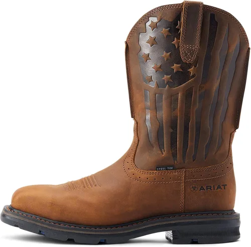 Miniatura 3 de Ariat Botas de trabajo Sierra Shock Shield Patriot con punta de acero para hombre