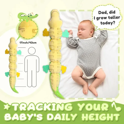 Miniatura 5 de Awotoy Juguetes para bebés de 0 a 12 meses, animales de peluche musicales, juguete suave de actividad con arrugado multisensorial, sonajero