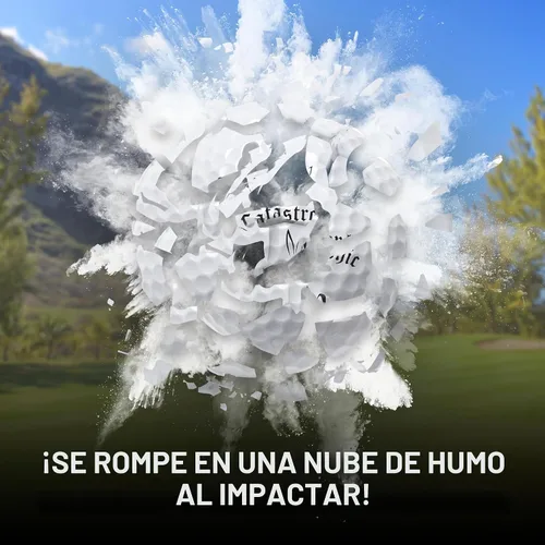 Miniatura 2 de Shanker Golf Bolas Explosivas - Bolas de Broma que Explotan al Impacto - Broma Divertida para Golfistas (Paquete de 3, Novedad)