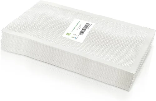 Miniatura 20 de CANLENPK - Bolsas de sellado al vacío de 6 x 8 pulgadas, parte trasera negra y parte delantera transparente, bolsa de almacenamiento de alimentos
