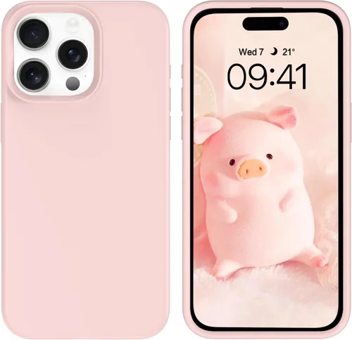 Miniatura 327 de GUAGUA Funda compatible con iPhone 17 Pro Max de 6.9 pulgadas, silicona líquida, goma de gel suave, delgada, forro de microfibra delgada