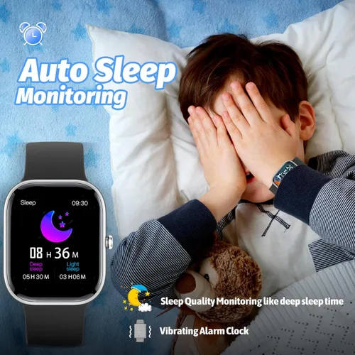 Miniatura 5 de Reloj inteligente para niños, rastreador de fitness, no necesita teléfono/aplicación, 19 modos deportivos, pantalla DIY de 1.5", impermeable IP68