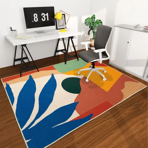 Miniatura 50 de chakme Tapete para silla de oficina para suelo de madera dura, 48 x 36 pulgadas, protector de escritorio de computadora de fácil deslizamiento