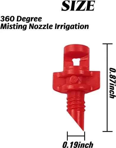 Miniatura 2 de RONYOUNG 210 boquillas de riego de 360 grados, rociadores para sistema de riego de jardín, refracción con micropulverizador automatizando goteros