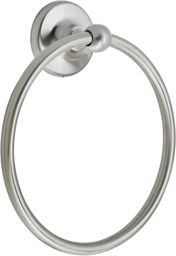 Miniatura 4 de Amerock Gancho para bata de níquel cepillado montado en la pared, soporte para toallas, gancho de una sola punta, gancho para toallas, accesorios