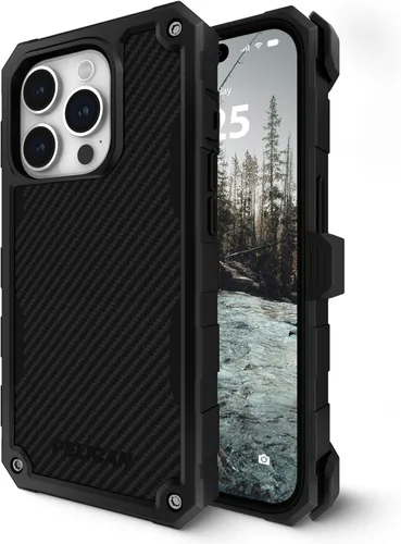 Miniatura 9 de Pelican Protector Series - Funda para iPhone 15 Pro de 6.1 pulgadas [compatible con MagSafe], funda magnética para teléfono con tecnología negro