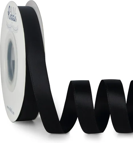 Miniatura 36 de Ribbli - Cinta de satén de doble cara dorada, 1 pulgada x 25 yardas, uso para ramo de lazos, envoltura de regalos, decoración de boda Dorado