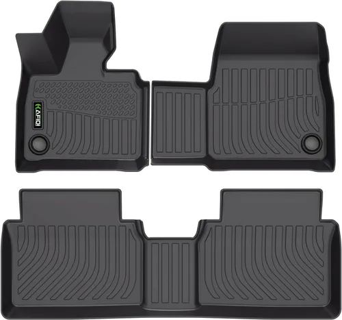 Miniatura 32 de HAFIDI® - Tapetes para auto con almacenamiento debajo del asiento, para todo clima, antideslizantes, de elastómero termoplástico, para la primera
