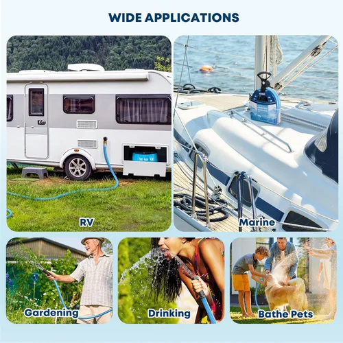 Miniatura 7 de Kohree: Manguera de agua para caravana de 15 pies mejorada, manguera de agua potable premium de 5/8" para autocaravana, sin fugas, sin arrugas