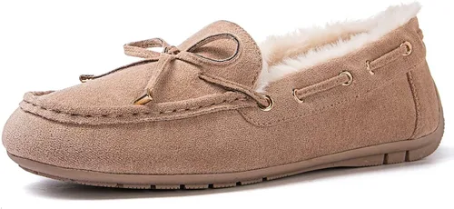 Miniatura 2 de GLOBALWIN Mocasines para mujer, para invierno, para interiores y exteriores, con forro de piel sintética