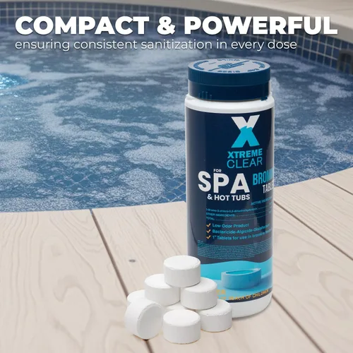 Miniatura 6 de Xtremeclear - Tabletas de bromo para spa y bañera de hidromasaje, botella de 1.5 libras, tabletas de 1 pulgada, desinfección de bajo olor, restaura
