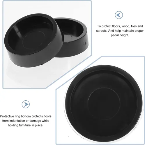 Miniatura 5 de DOITOOL Copas antideslizantes para muebles, paquete de 4 tapones de goma para sillas, mesas, escritorios, posavasos de muebles de 1.96 pulgadas