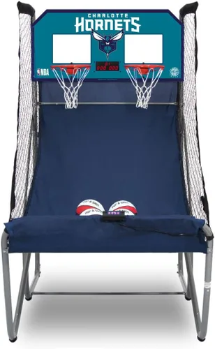 Miniatura 19 de Pop-A-Shot - Home Dual Shot Arcade Basketball Game with NBA Graphics l Sensor Scoring l 16 Game Modes l 7 Balls l Foldable Storage l for All NBA Fans