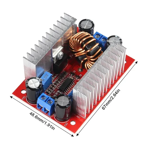 Miniatura 3 de 2 piezas CC 400W 15A Convertidor de incremento de voltaje con corriente constante Fuente de alimentación LED CC8.5V-50V a CC10V-60V Cargador