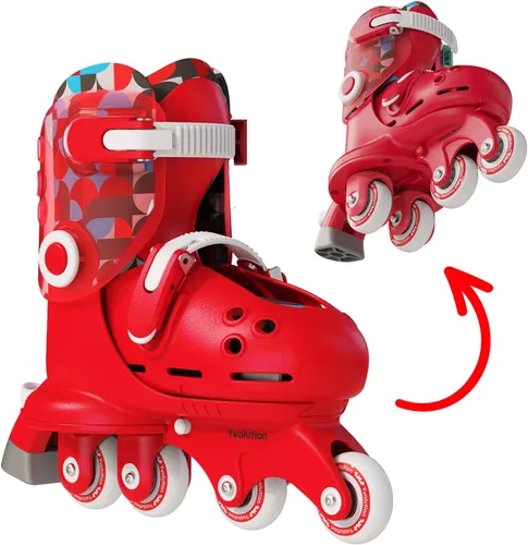 Miniatura 10 de Volution Learner Twista Patines – Patines ajustables 2 en 1 para niños a partir de 2 años – Convierte de patines de tres ruedas a patines en línea