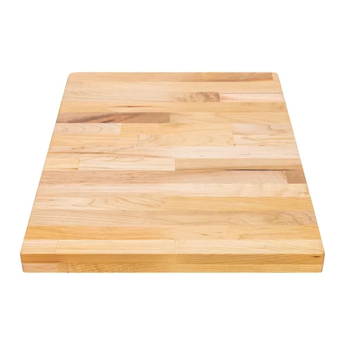 Miniatura 12 de DuraSteel Mesa de madera maciza, encimera de bloque de carnicero de 24 x 12 pulgadas, tabla de cortar de madera de losa de arce natural para mesa