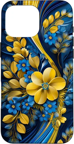 Miniatura 18 de Bandera de estilo floral de Ucrania para iPhone 11 Pro Max - Funda del orgullo ucraniano