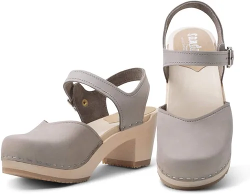 Miniatura 2 de Zueco suizo de madera, hecha a mano, para mujer de Sandgrens Milan