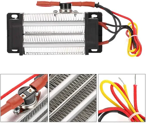 Miniatura 5 de Calentador de espacio de cerámica con termostato, calentador de calefacción interior eléctrico de 300 W para oficina en casa