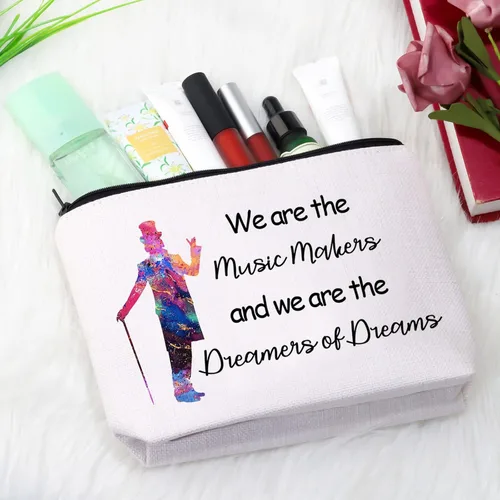Miniatura 4 de GJTIM Regalo inspirado en la película, We Are The Music Makers, We are the Dreamers Of Dreams Productor musical Bolsa de cosméticos para músicos