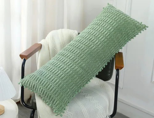 Miniatura 3 de PANOD Funda de almohada lumbar extra larga de 12 x 36 pulgadas, estilo bohemio, súper suave y afelpada, moderna, decorativa, funda de almohada
