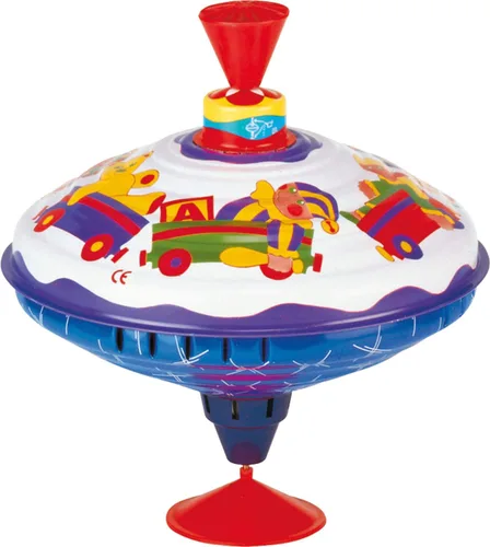 Bolz Playbox Music Spinning Top Juguete para niños, el divertido zumbido se vuelve más fuerte a medida que la parte superior gira más rápido, tan