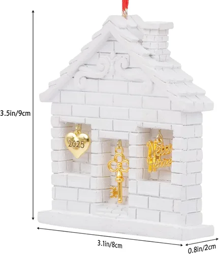 Miniatura 3 de Adorno de Navidad 2025 para decoración del hogar - divertido regalo de inauguración de la casa para nuevos propietarios, idea de regalo única