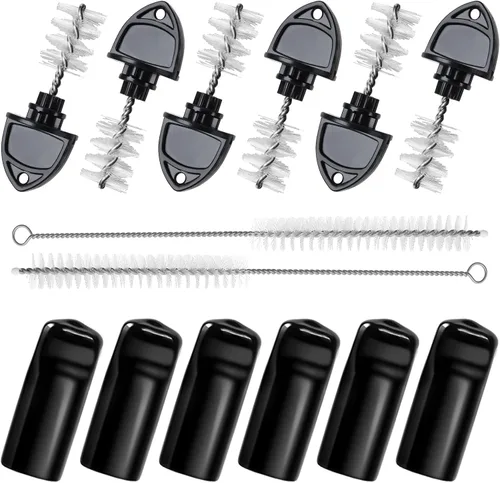 Miniatura 7 de Tapón para grifo de cerveza, 5 tapones de grifo de cerveza y 5 tapas de goma para grifo de cerveza y 1 cepillo de limpieza larga para la mayoría