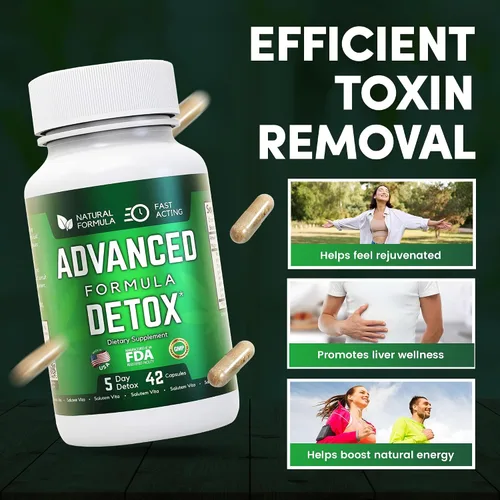 Miniatura 8 de Starfit - Salutem Vita Advanced Detox Cleanse, desintoxicación natural y limpieza con cardo mariano, regaliz en polvo y más, desintoxicación