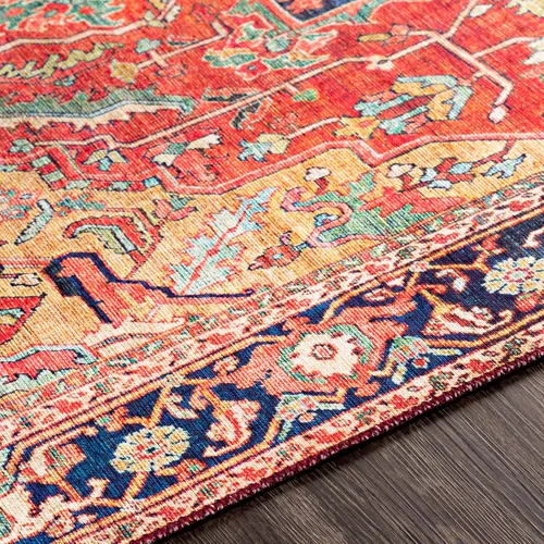 Miniatura 8 de Livabliss Alfons Medallion Alfombra oriental, 5 x 7 pies 6 pulgadas, rojo/dorado Oro rojo