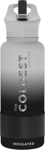 Miniatura 49 de Coldest - Botella para agua con tapa que incluye pajilla, térmica y metálica (acero inoxidable), para hombres y mujeres, color morado