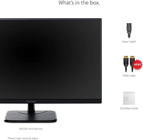 Miniatura 5 de ViewSonic VA2256-MHD Monitor IPS de 22 pulgadas 1080p con FreeSync, HDMI, DisplayPort y entradas VGA para el hogar y la oficina