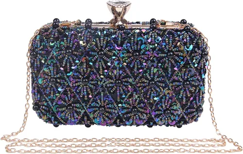 Miniatura 8 de FUKZTE Bolso cruzado de noche con purpurina para mujer