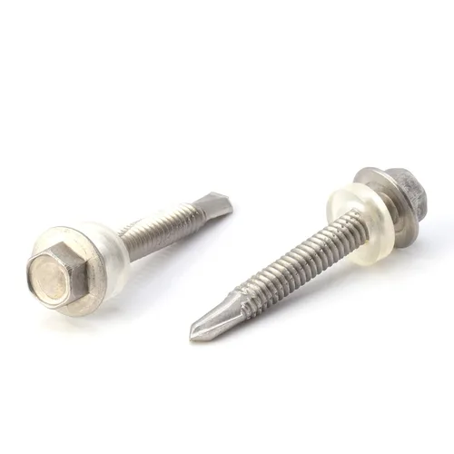 Miniatura 25 de THE CIMPLE CO Tornillo de cabeza hexagonal autorroscante/perforación, tamaño #14, 1 pulgada de longitud, acero inoxidable 410 con cabezal