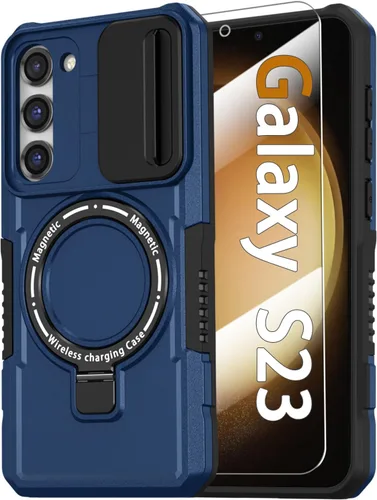 Miniatura 32 de Funda magnética para Samsung Galaxy Note 20 Ultra con soporte de anillo [con protector de pantalla] [Compatible con carga inalámbrica MagSafe] Funda