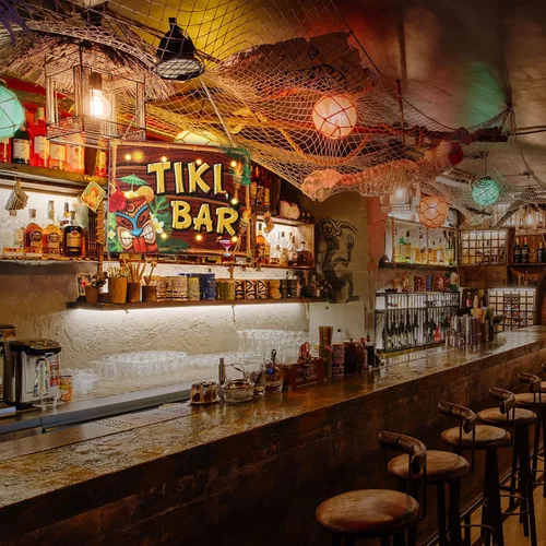 Miniatura 3 de Blulu Tiki - Letrero de bar hawaiano para fiesta, suministros de decoración de fiesta, luz LED de madera, placa Tiki para Aloha Hawaii Luau Tropical